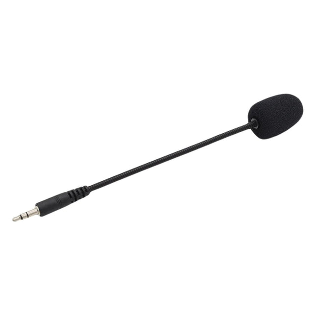 Headset Microphone 3.5mm Plug Black Headset Microphone Adjustable 360 Degrees Bendable Jack