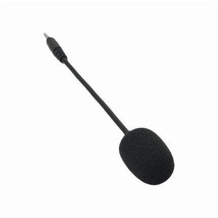 Headset Microphone 3.5mm Plug, Black Headset Microphone Adjustable 360 Degrees Bendable Jack Headphone Controller Combined, 3.5mm Game Gaming Mic to Mic Headsets Accessories(Black) Black