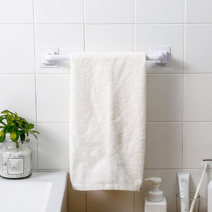Self Adhesive Towel Bar, Heavy Duty No Drill Hand Towel Hanger for Bathroom and Kitchen Towel Storage Self, (Black/1 Pcs) 15Inches 15" Black