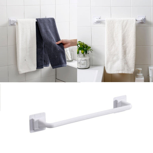 Self Adhesive Towel Bar Heavy Duty No Drill Hand Towel Hanger for Bathroom and Kitchen Towel Storage Self – product detail