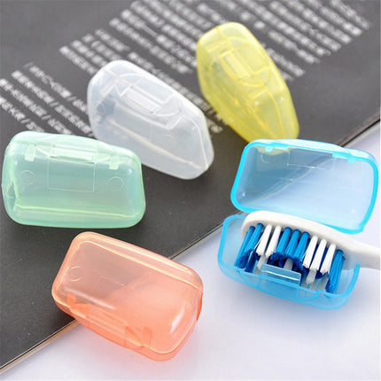 Portable Toothbrush Containers Travel Toothbrush Cap Cover Tooth Brush CapsConvenient for Travel, Home, Office and Hotel Use (Color Random/5 Pcs) 1.57Inches 1.57" Pink