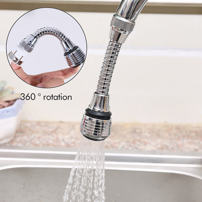 Flexible Faucet Sprayer Attachment Heavy Duty 360 Degree Kitchen Sink Aerator Extender ABS