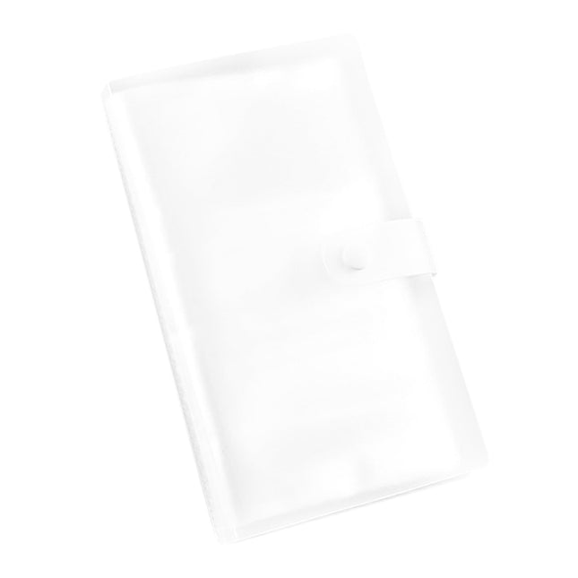 1 Pcs PP Professional Business Card Holder Organizer Book Portable Business Card Binder- 120 in Clear
