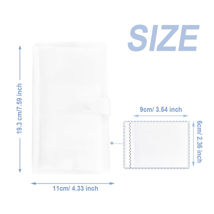1 Pcs PP Professional Business Card Holder Organizer Book,Portable Business Card Binder- 120 Card Capacity Premium PP Folder with hard Cover, Name Card Credit Cards Binder for Men/Women(cat) Clear