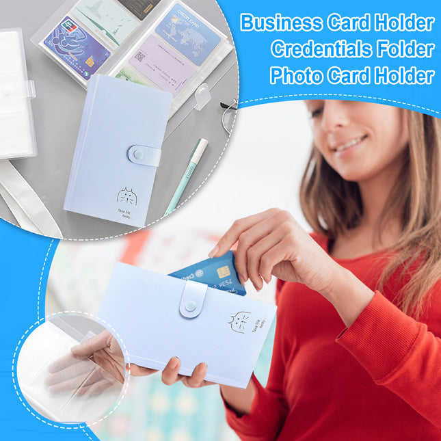 1 Pcs PP Professional Business Card Holder Organizer Book Portable Business Card Binder- 120 – product detail