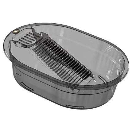 Portable Washboard, All-in-One Laundry Basin Set, Heavy-Duty Wash Board for Hand Washing Clothes, Built-in Scrub Surface, Drain Plug for Camping, RV, Emergency Use, Grey, 19.09x14.37x5.12 19.09x14.37x5.12 Gray