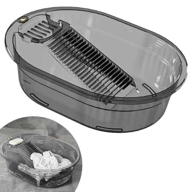 Portable Washboard All-in-One Laundry Basin Set Heavy-Duty Wash Board for Hand Washing Clothes – product detail