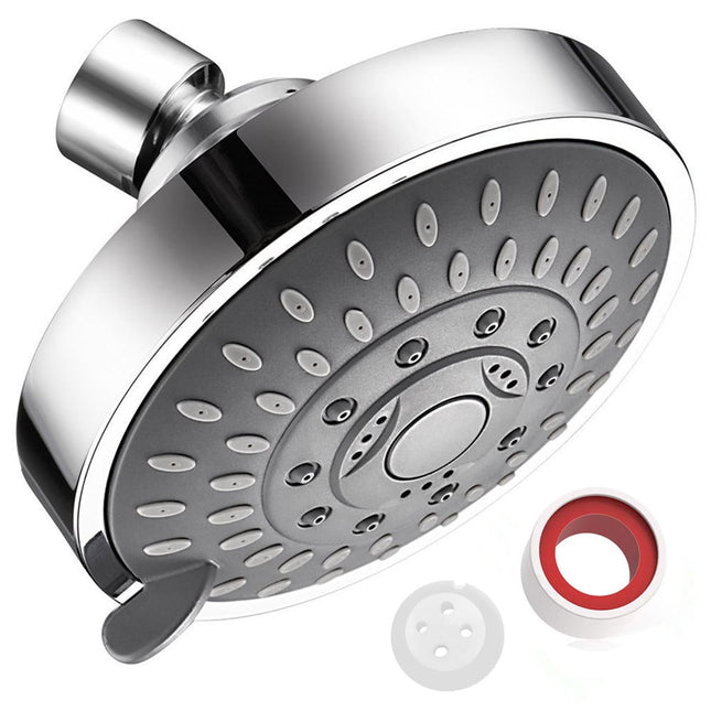 High Pressure Shower Head Heavy Duty High Flow Pressure Rain Fixed Showerhead 5-Setting with – product detail