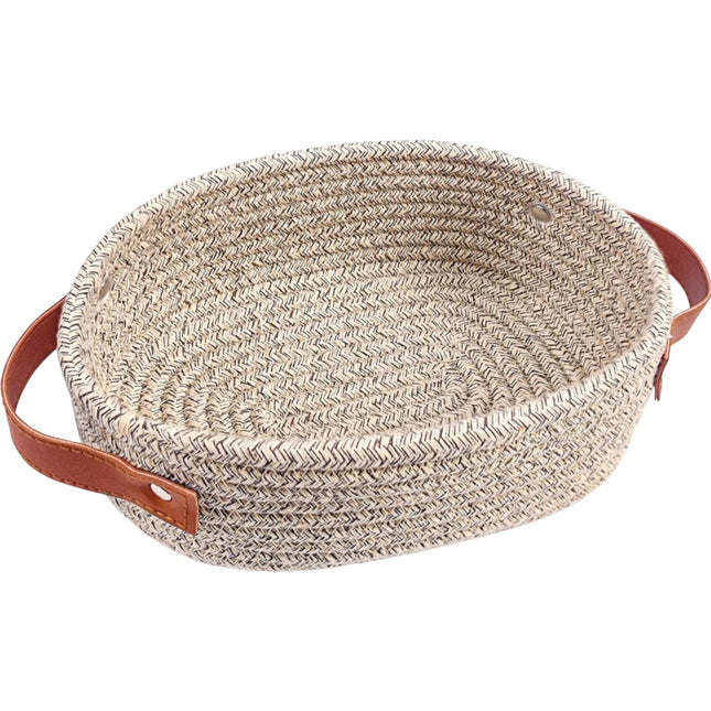 Small Cat Ears Toy Organizer Woven Cotton Rope Basket Decorative Nursery Bins & Boxes Gift – product detail