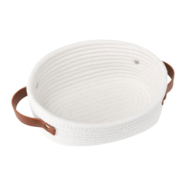 Small Cat Ears Toy Organizer Woven Cotton Rope Basket Decorative Nursery Bins & Boxes Gift – product detail