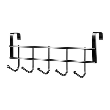 Over The Door Hooks, Door Hanger Hooks For Hanging ,Over The Door Towel Racks With 5 Coat Hook,Over The Door Towel Rack For Kitchen Bathroom Towel Holder Towels Hanger Rack Accessories,2.1 cm 5 cm