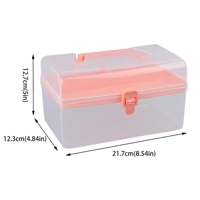 Home Box and Travel Storage Box Plastic Kit Case Container Empty Box with Lock Lid – product detail
