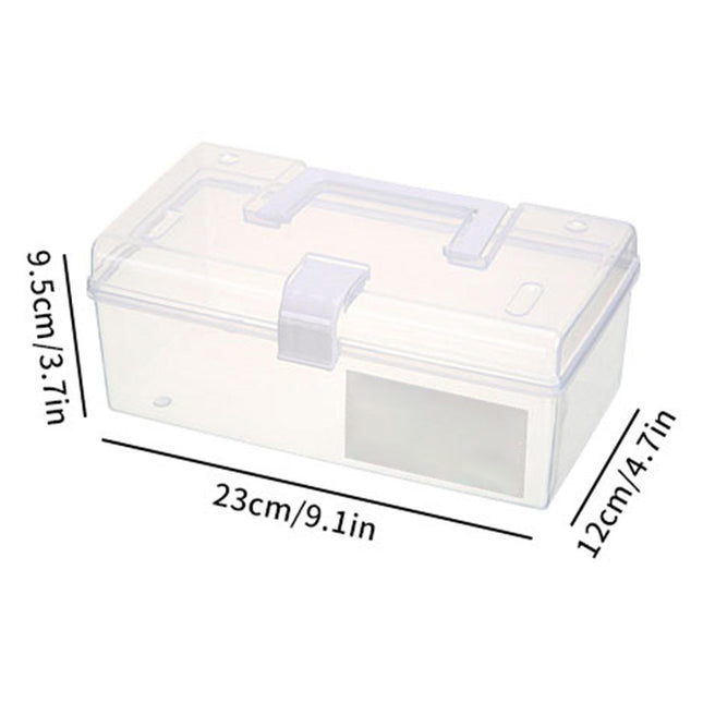 Home Box and Travel Storage Box Plastic Kit Case Container Empty Box with Lock Lid – product detail
