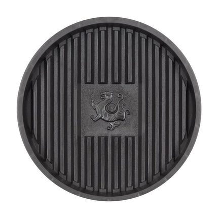 Universal Plunger Tray and Mat,Toilet Plunger Holder with Drip Tray,Quick Air Drying for Bathroom and Kitchen,Thick Plastic Plant Saucer for Indoor Outdoor Potted Plants Black