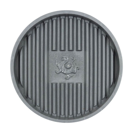 Universal Plunger Tray and Mat,Toilet Plunger Holder with Drip Tray,Quick Air Drying for Bathroom and Kitchen,Thick Plastic Plant Saucer for Indoor Outdoor Potted Plants Gray