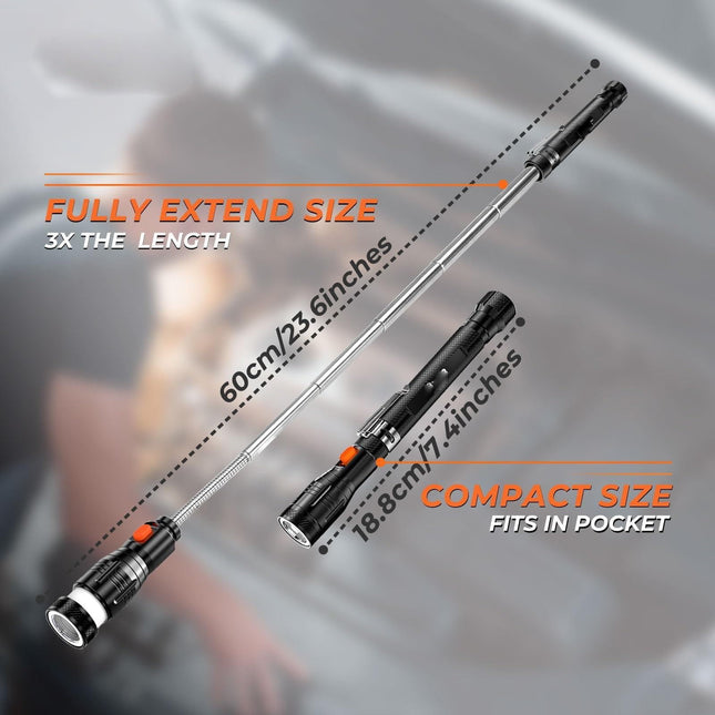 Magnetic Pickup Tool Gifts for Men Telescoping Magnet Flashlight Gifts Idea & Stocking Stuffers for – product detail