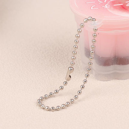 Dog Tag Chain Ball Chain Necklace Bulk, Military Blank Dog Tag Necklace for Men, Beaded Necklace Chains for Jewelry Making DIY Crafts,Silver Nickel Plated Metal 2.4mm Ball Bead Chain(100-Pack ) C