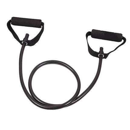 Resistance Bands with Handles, Exercise Bands with Handles, Single Resistance Bands for Resistance Training, Physical Therapy,Home Workouts, Fitness, Pilates,Shoulder And Neck Stretching Equipment Black