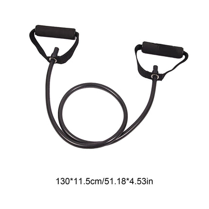 Resistance Bands with Handles, Exercise Bands with Handles, Single Resistance Bands for Resistance Training, Physical Therapy,Home Workouts, Fitness, Pilates,Shoulder And Neck Stretching Equipment Black
