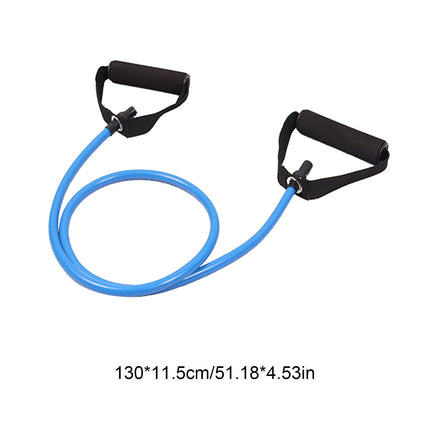 Resistance Bands with Handles, Exercise Bands with Handles, Single Resistance Bands for Resistance Training, Physical Therapy,Home Workouts, Fitness, Pilates,Shoulder And Neck Stretching Equipment Blue