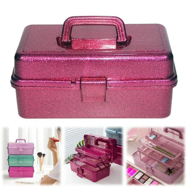 Plastic Storage Bins With Lid and Handle Plastic Latch Storage Box Stackable Storage Container in Red