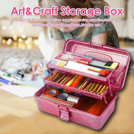 Plastic Storage Bins With Lid and Handle, Plastic Latch Storage Box, Stackable Storage Container, Small Plastic Storage Basket, Cute Organizer Box for Home, Office, 1 Pcs, 7.68x4.13x4.33 12.99" x 5.7" x 7.67" Red