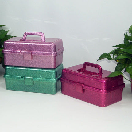 Plastic Storage Bins With Lid and Handle, Plastic Latch Storage Box, Stackable Storage Container, Small Plastic Storage Basket, Cute Organizer Box for Home, Office, 1 Pcs, 7.68x4.13x4.33 12.99" x 5.7" x 7.67" Red