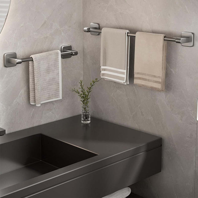 Brushed Nickel Towel Bar Towel Holder for Bathroom Wall with Hanging Length Stainless Steel Towel – product detail