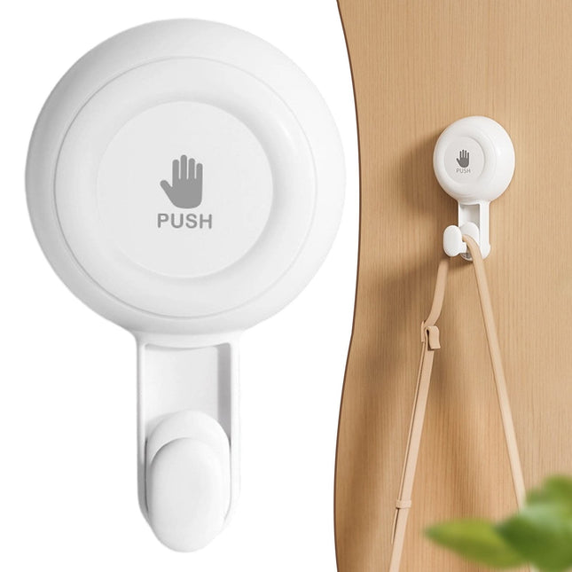 Powerful Suction Cup Shower Hooks for Towel Loofah 360 Degree Rotatable Damage-free Hanging