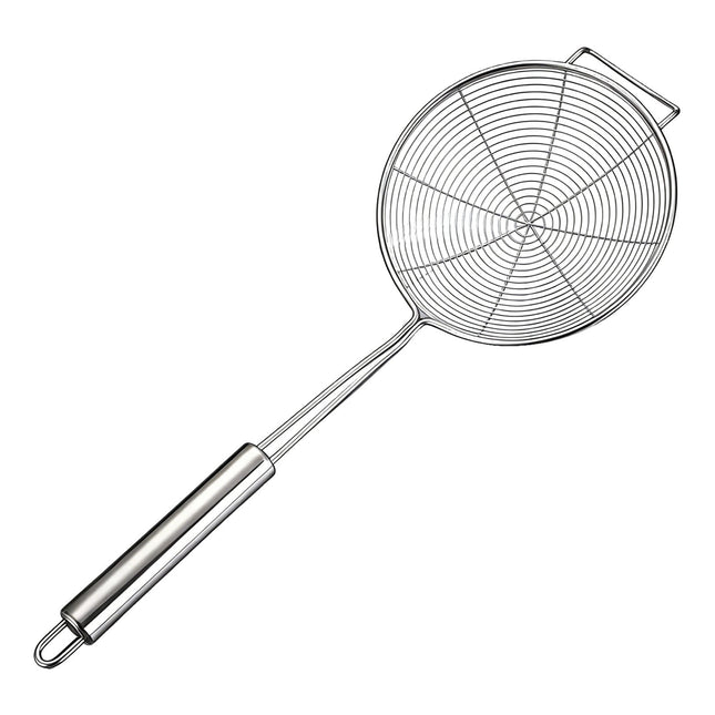 Strainer Spider Skimmers for Kitchen Cooking and Frying Food Stainless Steel Slotted Spoon