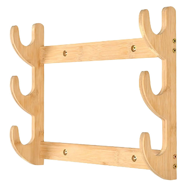 Bow Rack Wall Mount Sword Holder Wooden Wall Mount Bow Hanger Heavy Duty Archery Bows