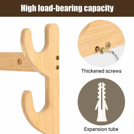 Bow Rack, Wall Mount Sword Holder, Wooden Wall Mount Bow Hanger Heavy Duty Archery Bows Wall Holder for Compound & Recurve Bows, Only Rack, 1 Pcs, 15.35x11.81x1.57 15.35" x 11.81" x 1.57" Beige