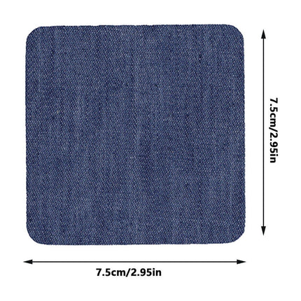 Iron On Patches for Clothes 5pcs, Iron On Patches for Jeans, Cotton Denim Repair Patch for Inside Jeans Fabric Kit, Jeans Knee, Pants, Clothing,Clothing Repair Decorating Accessories(Blue1+Blue2) Blue1+Blue2