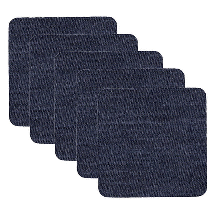 Iron On Patches for Clothes 5pcs, Iron On Patches for Jeans, Cotton Denim Repair Patch for Inside Jeans Fabric Kit, Jeans Knee, Pants, Clothing,Clothing Repair Decorating Accessories(Blue1+Blue2) Blue1+Blue2