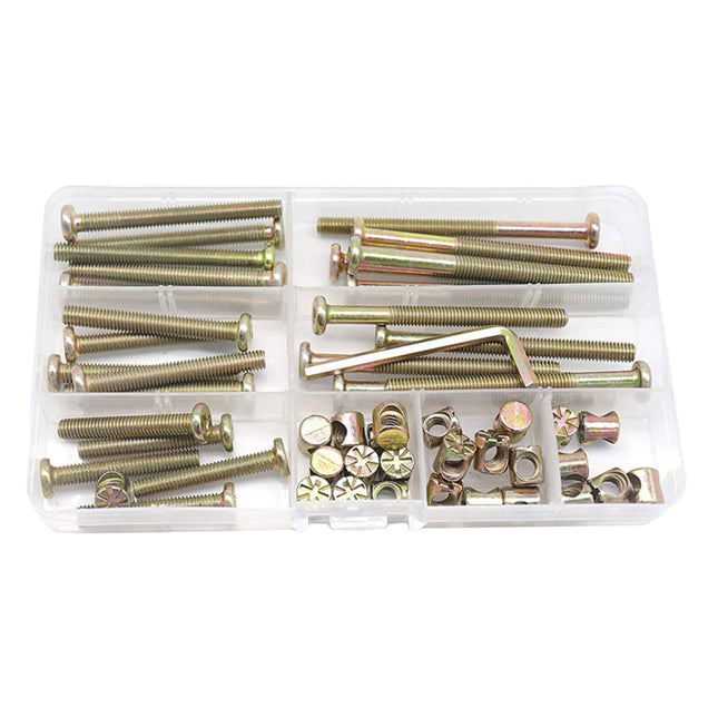 M6x40/50/60/70/80mm Screws Assortment Plated Screws And Screws Replacement Parts Bed Frame Bolts and