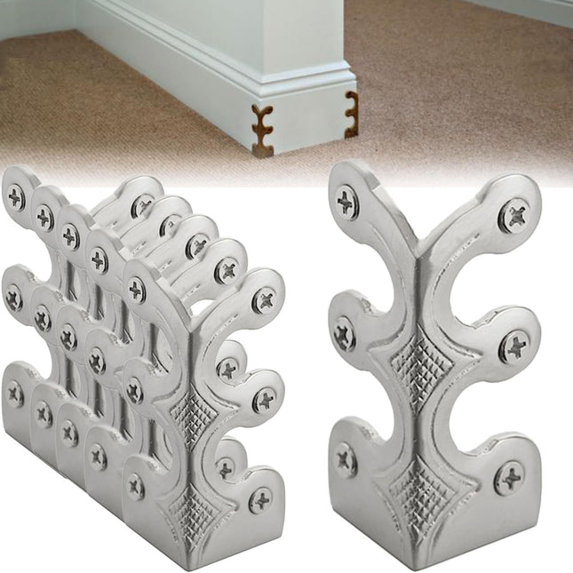 4-Pack Vintage Metal Corner Protectors Solid Brass Decorative Protective Covers for Furniture & – product detail