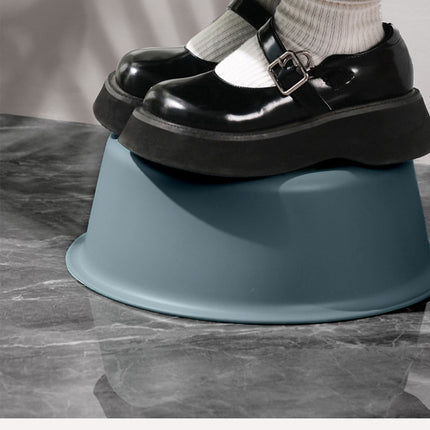 Wide Foot Wash Basin with Two-Color Design, Durable High-Temperature Plastic Washbasin for Laundry and Bathing, 13-Inch Round Shape with Large Capacity, Stable Flat Bottom for Home and Hotel Use C