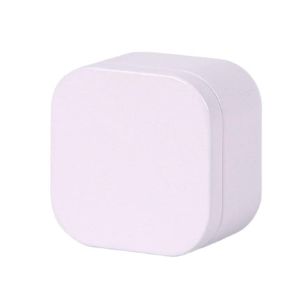 Tea box - Square tin container, tea caddy, metal candy box