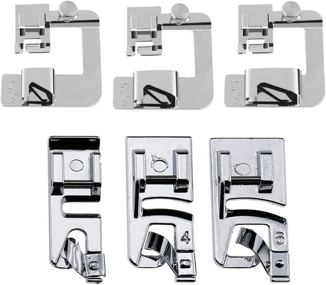 6 Sizes Rolled Hem Presser Foot Wide Rolled Hem Foot Set & Narrow Hemmer Foot V1189-WXFWAL-20260319-00302