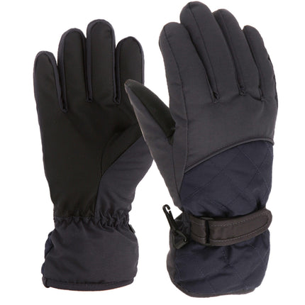 GXWEA 2T Gloves Kids Waterproof Gloves Kids Gloves Winter Gloves Thick Gloves Stretchy Warm Gloves Boys Girls 6-11 Year AHA2 kids snow gloves Black