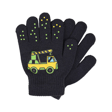 GXWEA 2T Gloves Kids Waterproof Gloves Kids Gloves Winter Gloves Thick Gloves Stretchy Warm Gloves Boys Girls 6-11 Year 5-12 years AHA4 kids snow gloves Black