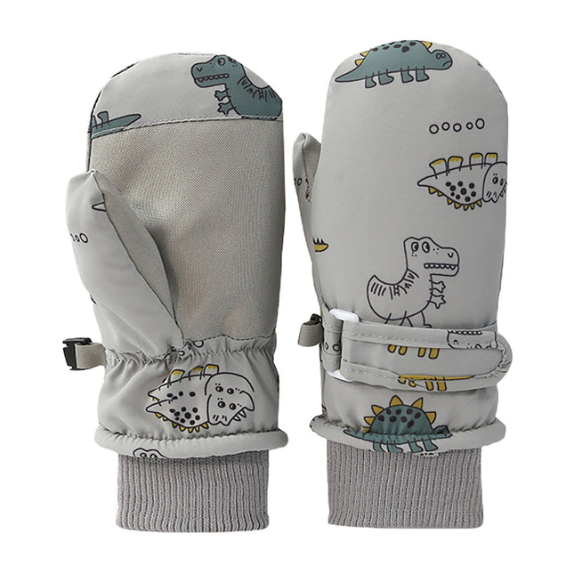 GXWEA 2T Gloves Kids Waterproof Gloves Kids Winter Thick Stretchy Warm V1189-WXFWAL-20260319-00848