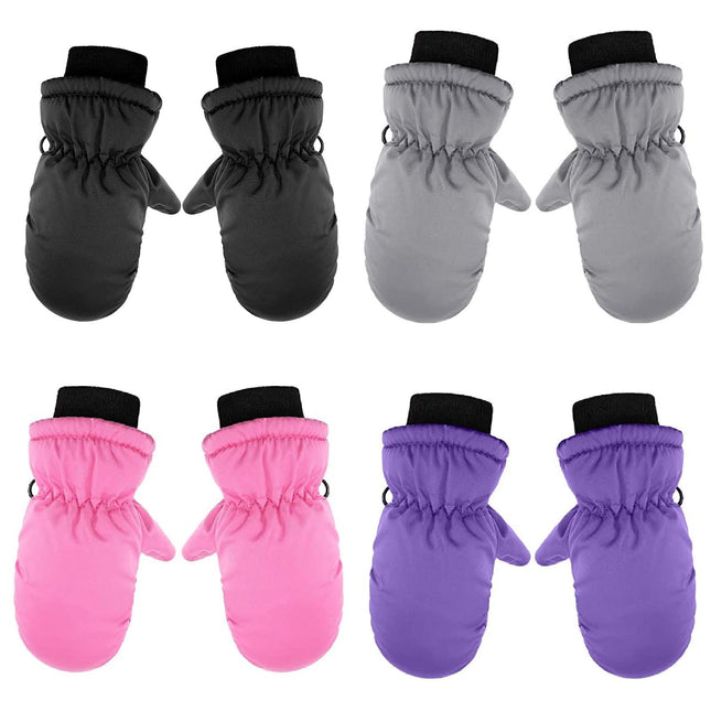 GXWEA 2T Gloves Kids Waterproof Gloves Kids Winter Thick Stretchy Warm V1189-WXFWAL-20260319-00862