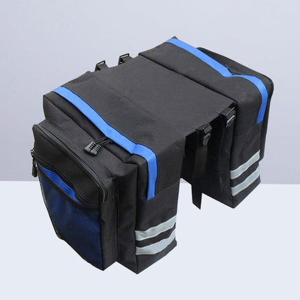 Bike Panniers Bag - 27L Large Rear Rack Bike Ebike Saddle Trunk Bags for Bicycle Water Resistant for Grocery Commuter Long Trip, Black