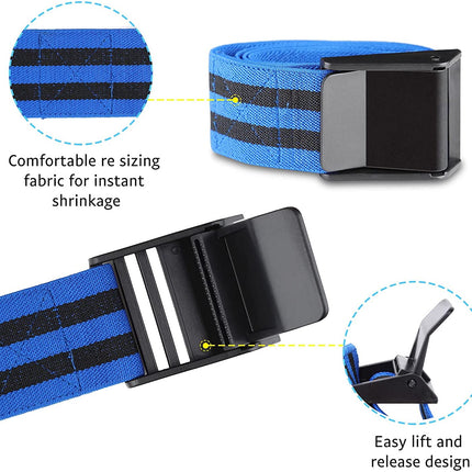 Blood Flow Restriction Bands for Women Glutes & Hip Building, Occlusion Training Bands, Best Fabric Resistance Bands for Exercising Your Butt, Squat, Thigh, Fitness Blue