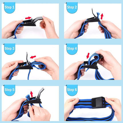 Blood Flow Restriction Bands for Women Glutes & Hip Building, Occlusion Training Bands, Best Fabric Resistance Bands for Exercising Your Butt, Squat, Thigh, Fitness Blue