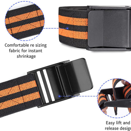 Blood Flow Restriction Bands for Women Glutes & Hip Building, Occlusion Training Bands, Best Fabric Resistance Bands for Exercising Your Butt, Squat, Thigh, Fitness Orange