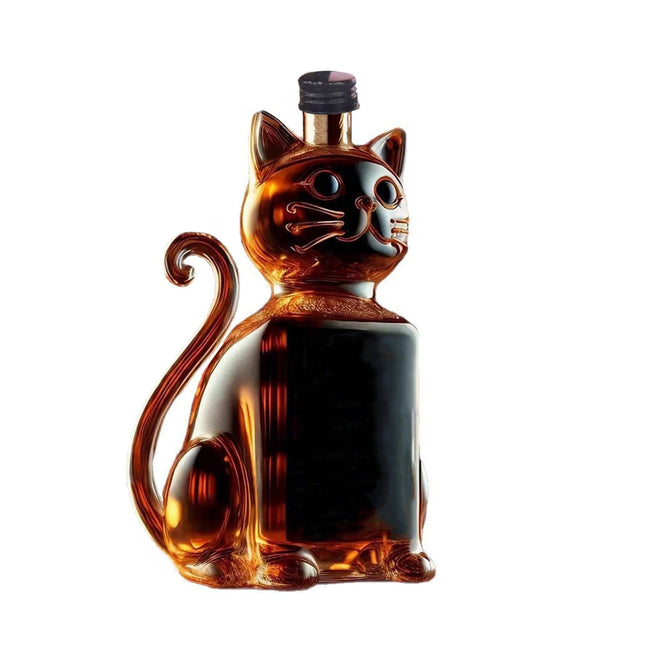 Darzheoy Wolf Whiskey Bottle Funny Wolf Whiskey Bottle 3D Wolf Shape Glass Wine Decanter for Men Dad Home