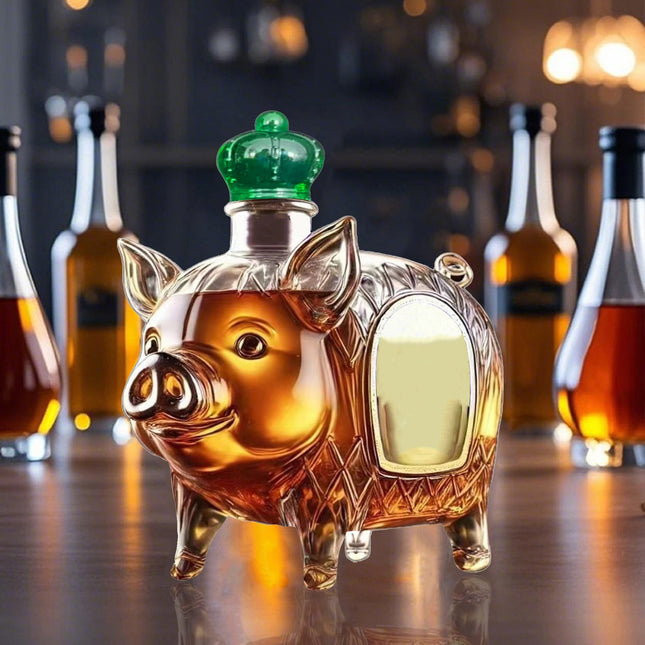 Darzheoy Wolf Whiskey Bottle Funny Wolf Whiskey Bottle 3D Wolf Shape Glass Wine Decanter for Men Dad Home – product detail