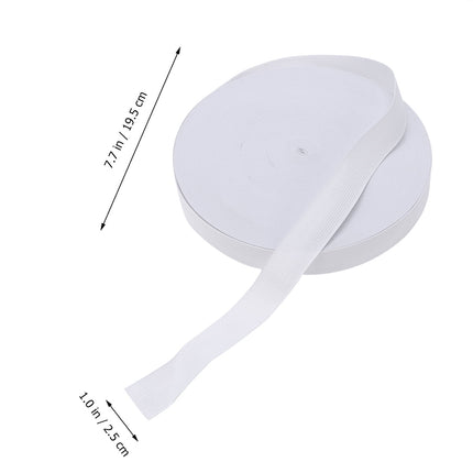 HOOWIFFY White Sewing Basting Tape for Elastic Band, 1 Roll - and Easy to Use Sewing Accessory